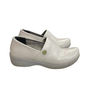 Dansko Nursing Shoe Work Wonders Coral Clog White  Leather Upper Size 38(8-8.5)